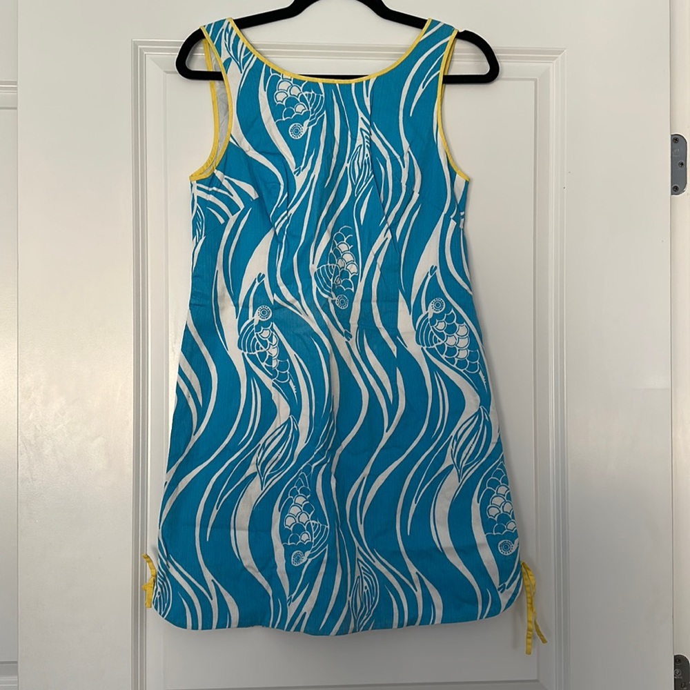 Lilly Pulitzer blue and yellow dress